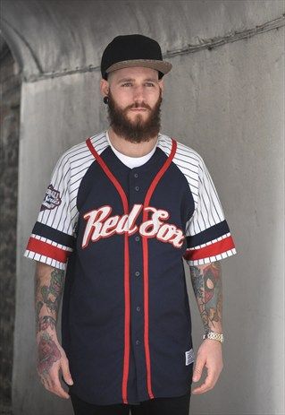 Vintage Retro Red Sox Baseball Jersey Shirt 2341 Black Pants Outfit Men, Vintage Baseball Jersey, Yearbook Photoshoot, Luxury Stuff, Black Pants Outfit, Red Sox Baseball, Pants Outfit Men, Check Shirts, Oxford Shirts