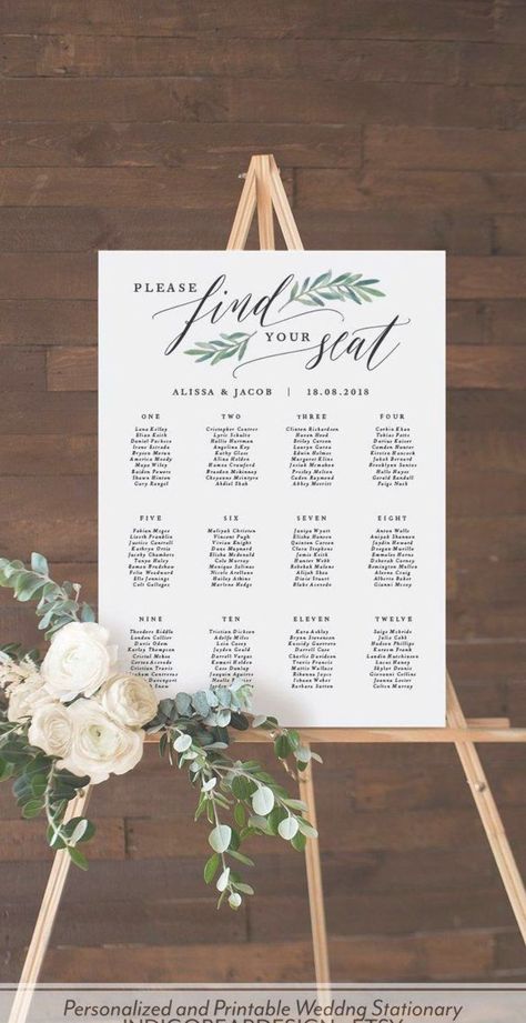 Wedding Table Planner, Wedding Table Assignments, Seating Plan Sign, Wedding Table Seating Chart, Wedding Table Themes, Table Planner, Find Your Seat, Wedding Table Seating, Wedding Printable