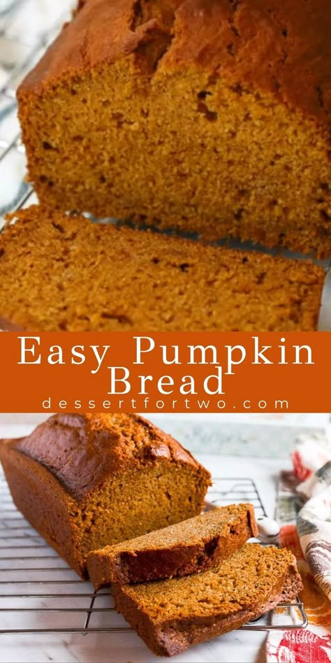 Pumpkin Pie Bread Recipe, Pumpkin Pie Bread, Pumpkin Bread Starbucks Copycat, Easy Pumpkin Bread Recipe, Spiced Pumpkin Pie, Easy Pumpkin Bread, Desserts Apple, Pumpkin Puree Recipes, Pumpkin Bread Easy