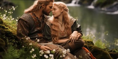 Did The Vikings Value Virginity? Viking Romance, Viking Couple, Viking Love, Vikings Art, Viking Man, Viking Queen, Vikings Valhalla, Real Vikings, Norse People