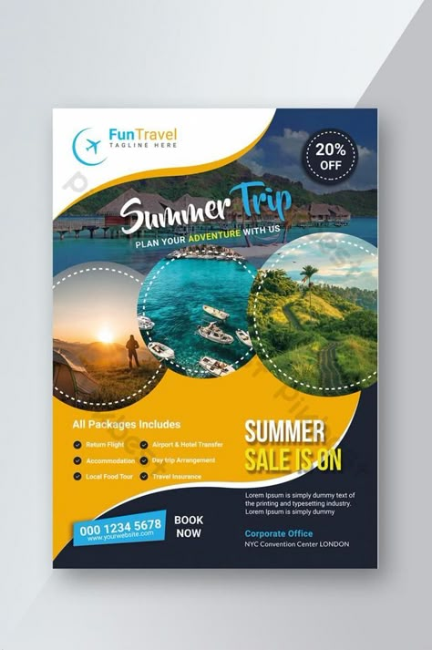 Travel Flyers Design, Travel Flyer Design Creative, Travel Poster Design Graphics, Brochure Design Travel, Poster Design Ideas Creative, Travel Flyer Design, Travel Brochure Design, Travel Advertising Design, Travel Flyer