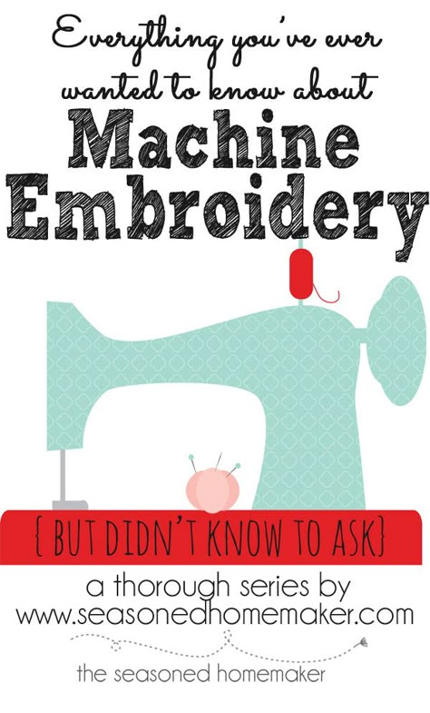 Machine Embroidery: If you are thinking about getting a sewing machine that includes Machine Embroidery then you will want to read All About Machine Embroidery. I have 31 posts that cover every possible thing you could want to know. Machine Embroidery Tutorials, Sewing Machine Embroidery, Beginner Sewing Projects Easy, Machine Embroidery Projects, Embroidery Monogram, Machine Embroidery Applique, Machine Embroidery Patterns, Sewing Projects For Beginners, Embroidery Tutorials