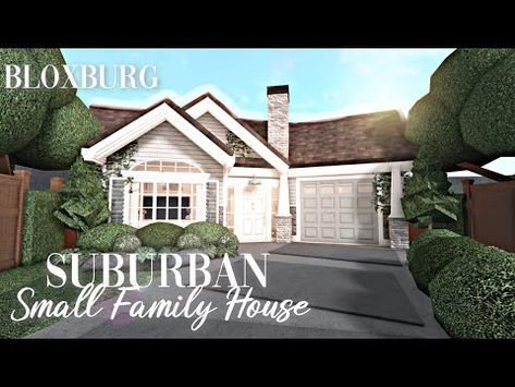 Roblox Bloxburg - Suburban Small Family House - Minami Oroi - YouTube Small House Bloxburg, House In Toca Boca, Bloxburg Suburban, Bloxburg Dream House, Bloxburg House Layout, Bloxburg School, Modern Suburban House, Roblox House Ideas, Small Bloxburg House Ideas