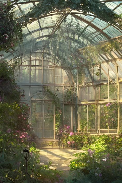 Victorian Greenhouse, Victorian Greenhouses, Room Deco, Plants And Flowers, Decor Minimalist, Glass House, Nature Aesthetic, Pretty Places, Green Aesthetic