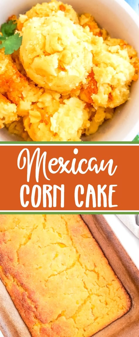 Mexican Corn Cake, Corn Cake Recipe, Mexican Corn Cakes, Sweet Corn Cake, Corn Cakes Recipe, Jiffy Cornbread Recipes, Sweet Corn Cakes, Cornbread Cake, Cornbread Recipe Sweet