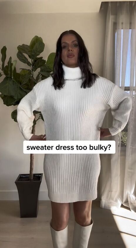 Mockneck Sweater Dress, Knitted Jumper Dress Outfit, Big Sweater Dress, Belt Sweater Dress, Oversized Winter Dress, Sweater As A Dress, Long Sweater Styling, Sweater Dress Outfit Oversized, How To Make A Sweater Dress Tighter