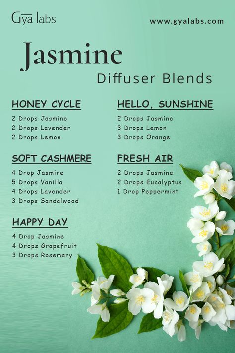 A bottle of Jasmine Essential Oil Blend with flowers in the background. Jasmine Essential Oil Blends, Essential Oil Perfume Blends, Essential Oil Perfumes Recipes, Essential Oil Combinations, Essential Oil Diffuser Blends Recipes, Jasmine Essential Oil, Jasmine Oil, Essential Oils Guide, Essential Oil Diffuser Recipes