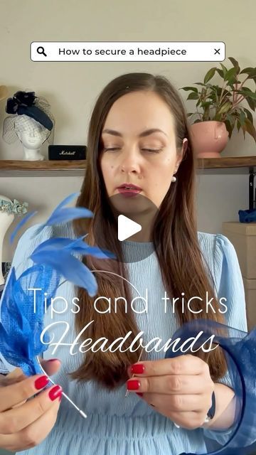 🌟 Ever wondered how those stunning headpieces stay perfectly in place? Let me share a little secret! 🌟

For today's spotlight, let's talk about headbands. They are the chicest and most effortless way to secure your fascinators, cocktail hats, and occasion hats. In this video, I’ll explore the different types of headbands I use and how they cater to various styles and needs. How To Wear A Fascinator With Short Hair, How To Wear A Fascinator, How To Make A Fascinator Headband, Facinators Diy Headband, Diy Fascinator Headband, Types Of Headbands, Fascinators Diy, Diy Fascinator, How To Make Fascinators