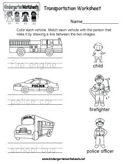 Transportation Worksheet | Transportation worksheet, Social studies