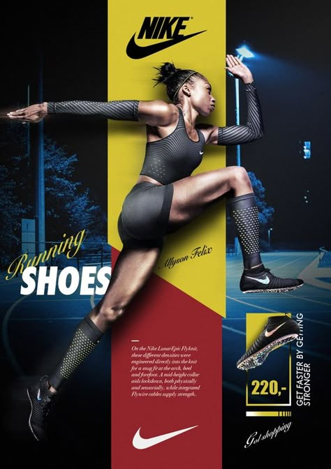 Nike Advertisement, Behance Illustration, Nike Poster, Poster Sport, Sports Advertising, Café Design, Sports Design Ideas, Graphic Design Jobs, Art Sport