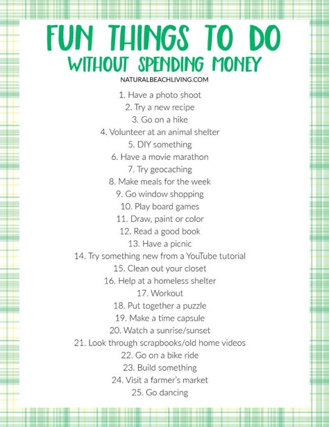 No Spend Activities, No Spend Challenge Printable, No Spend Weekend, No Spend, No Spend Challenge, Weekend Ideas, What To Do When Bored, Cute Date Ideas, Things To Do At Home