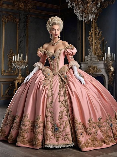 Extravagant Rococo-era gown luxurious rococo style gown by dodoman - Playground Rococo Gown, Rococo Dress, Egypt Fashion, Fairytale Gown, Period Dress, Fantasy Gowns, Fairytale Dress, Gorgeous Clothes, Princess Outfits