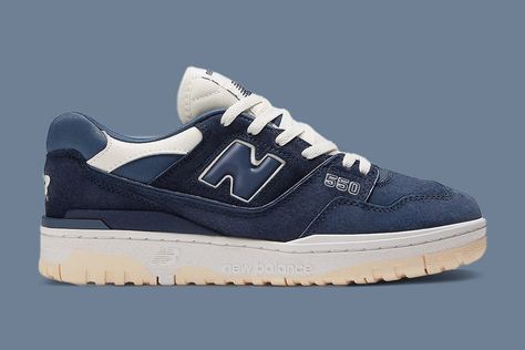 New Balance 550 "Natural Indigo" now available online New Balance 550 Indigo, New Sneaker Releases, Balance 550, Sneaker Release, New Sneakers, Dc Sneaker, New Balance Sneaker, Summer Girls, Fashion Inspo Outfits