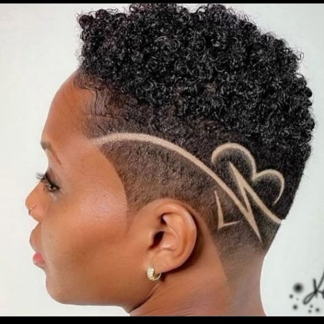 Hair Tattoos Women, Design Haircuts Women, Heart Haircut Designs Black Women, Women Fades With Designs, Designs In Hair For Women, Undercut Designs For Black Women, Barber Designs In Hair, Haircut Designs For Women Black, Female Haircut Designs