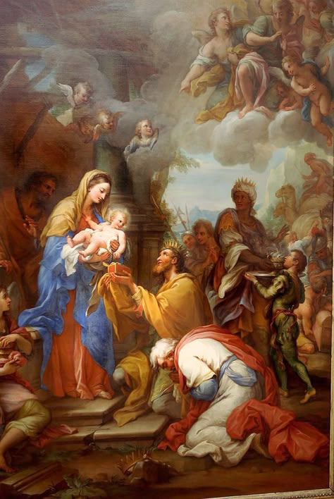 Nativity Of Jesus Christ, Joyful Mysteries, Nativity Painting, Nativity Of Jesus, Eucharistic Adoration, Roi Mage, Catholic Pictures, Jesus Christ Painting, Paintings Famous