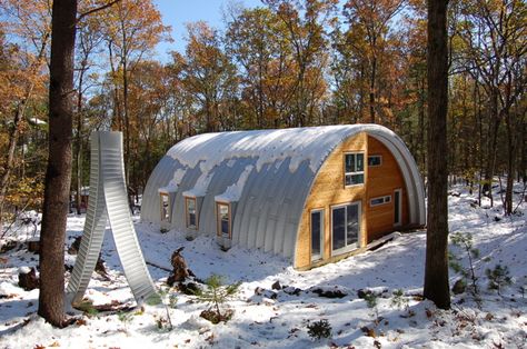 Quonset Hut Home, Quonset Home, Metal Buildings With Living Quarters, Steel Homes, Quonset Homes, Quonset Hut Homes, Metal Shop Building, Metal Building Designs, Steel Building Homes