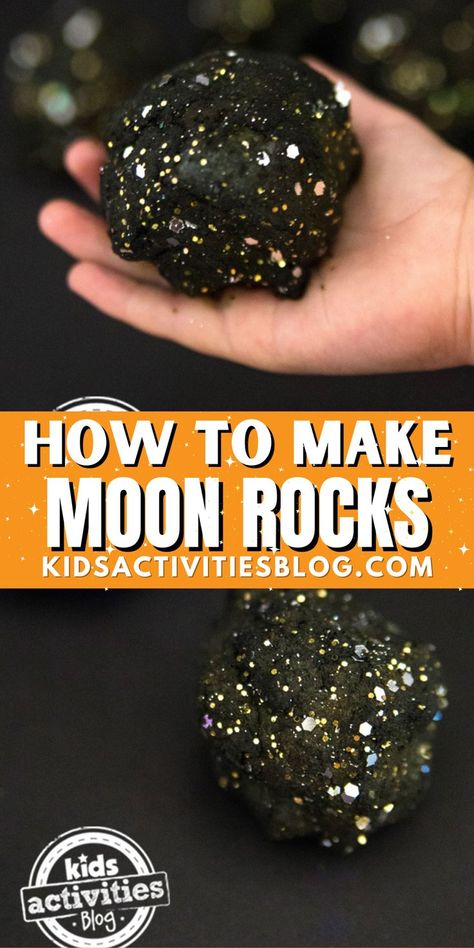 Learn How to Make Moon Rocks. These DIY moon rocks are super easy to make and a great for not only crafts, but science experiments as well. They actually resemble real moon rocks! Making moon rocks is a great craft for toddlers, preschoolers, kindergarteners and elementary aged students. Whether you’re making these moon rocks at home or in the classroom, they are so much fun to make! Space Crafts Preschool, Astronaut Craft, Space Activities For Kids, Moon Activities, Space Preschool, Diy Moon, Space Crafts For Kids, School Age Activities, Science Week