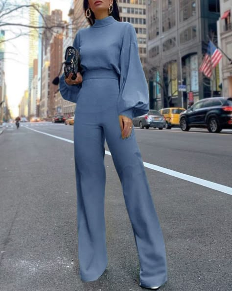 Woman Suit Fashion, Mode Inspo, Looks Chic, Mode Online, Work Outfits Women, Jumpsuit Fashion, Professional Outfits, Wide Legs, Suit Fashion