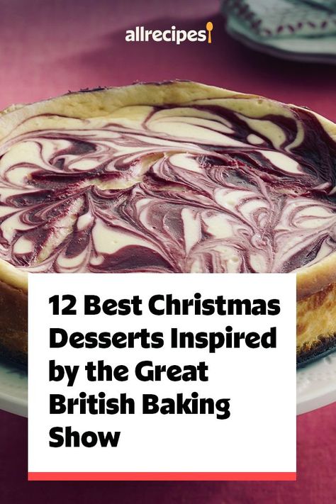 Great British Bake Off Recipes Desserts, Great British Bake Off Party Ideas, Recipes From The Great British Baking Show, The Great British Bake Off Recipes, Christmas Recipes Uk, British Sweets Recipes, British Holiday Recipes, British Christmas Recipes, The Great British Baking Show Recipes