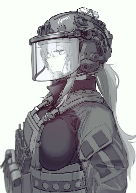 Tactical Anime, Anime Military, Military Girl, 캐릭터 드로잉, Anime Warrior, Girls Frontline, Art Manga, Military Art, 영감을 주는 캐릭터