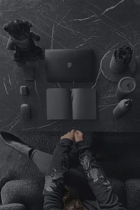 All black accessories | Matte black accessories, Black photography, Black accessories Only Aesthetic, Aesthetic Black, I Hope, Laptop, Computer, Black