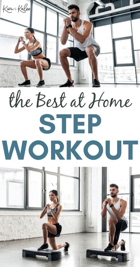 At Home Total Body Workout, Weights At Home, Total Body Workouts, Workout Weights, Routine Workout, Exercise Workouts, Step Workout, Les Mills, Cardio Routine