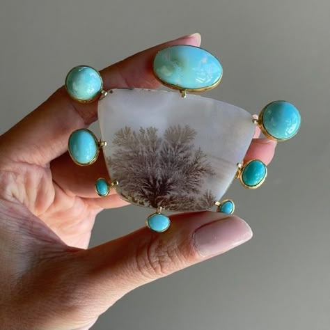 Jewellery Board, Contemporary Jewelry Design, Scottish Jewellery, Persian Turquoise, Resin Jewelry Diy, Bold Necklace, Crystals Jewelry, Dendritic Agate, Casting Jewelry