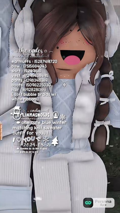 Cute Clothes Bloxburg Codes, Cozy Outfit Codes For Bloxburg, Preppy Berry Avenue Outfits, Codes For Outfits In Bloxburg, Cute Outfits In Berry Ave, Bloxburg Winter Clothes Codes, Christmas Berry Avenue Codes Clothes, Winter Outfits Codes Bloxburg, Winter Outfit Berry Avenue Codes