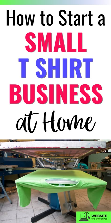 Starting A Small Business Ideas, How To Start Tshirt Business, Printing Business From Home, Start Tshirt Business, Small Shirt Business, T Shirts Business Ideas, How To T Shirt Printing, How To Start A Shirt Printing Business, How To Start T Shirt Business