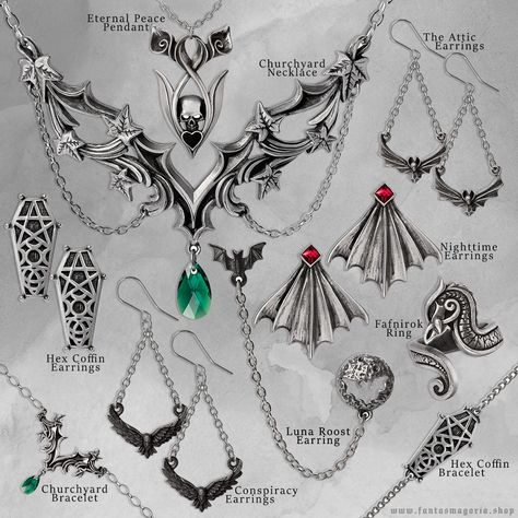 Have you seen the latest Alchemy Gothic jewels collection? If not, we urge you take a look, there are some stunning pieces you might want to add to your jewelry collection 🥀🖤🦇 *You will find these and much more intricate Gothic, Witchy, Pagan,Fantasy jewellery at Fantasmagoria shop 🖤 #alchemygothic #fantasmagoria #gothicjewelry #jewelry #romantic #halloween #bats Romantic Halloween, Jewelry Romantic, Fantasy Jewellery, Alchemy Gothic, Halloween Bats, Fantasy Jewelry, Gothic Jewelry, Alchemy, Jewelry Collection