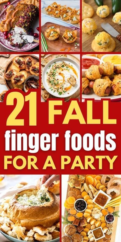 21 Fall Finger Foods for a Party Make Ahead Fall Appetizers, Easy Fall Party Food, Fall Appetizer Recipes, Fall Party Appetizers, Fall Party Food Ideas, Fall Finger Foods, Fall Recipes Appetizers, Fall Appetizers Easy, Fall Appetizer