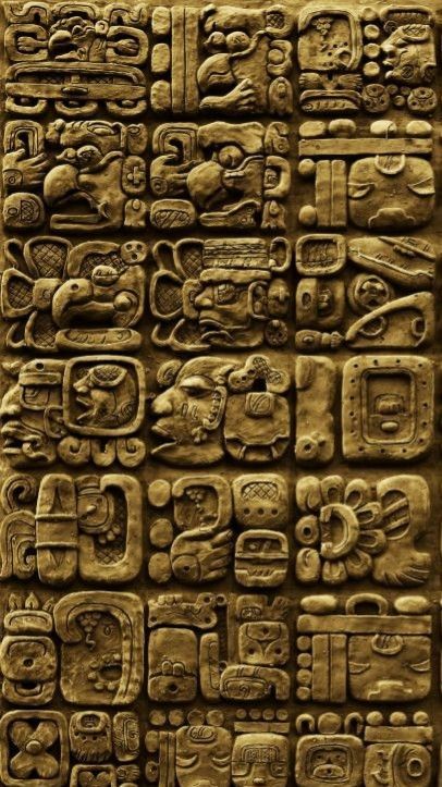 Maya Glyphs, Mexican Images, Mayan Glyphs, Ancient America, Mayan Symbols, Maya Civilization, Maya Art, Mayan Art, Ancient Maya