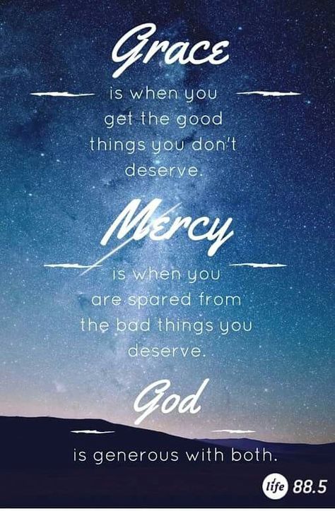 Grace & Mercy Grace Vs Mercy, Grace And Mercy Tattoo, Grace And Mercy Quotes, Mercy Quotes, God Quotes About Life, Uplifting Christian Quotes, Grace And Mercy, Grace Quotes, Peace Scripture