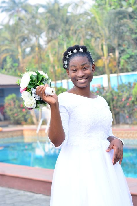 Decent wedding gown  #ballweddinggown #naturalbrides #deltawedding #christianweddinggown #weddinginnigeria #afemechristiana #weddingsindeeperlife #decentbridals Deeper Life Wedding Gowns, Decent Wedding Gowns, Navy Blue Suit Wedding, Christian Wedding Gowns, Christian Lifestyle Blog, Blue Suit Wedding, Wedding Gown Styles, Modest Wedding, Christian Wedding