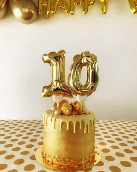 golden birthday cake Boys Golden Birthday Ideas, Golden Birthday Ideas Kids Boy, Golden Birthday Themes, Golden Birthday Ideas, Golden Birthday Party, Golden Birthday Cakes, Golden Bday, Number Birthday Cakes, Elaborate Cakes