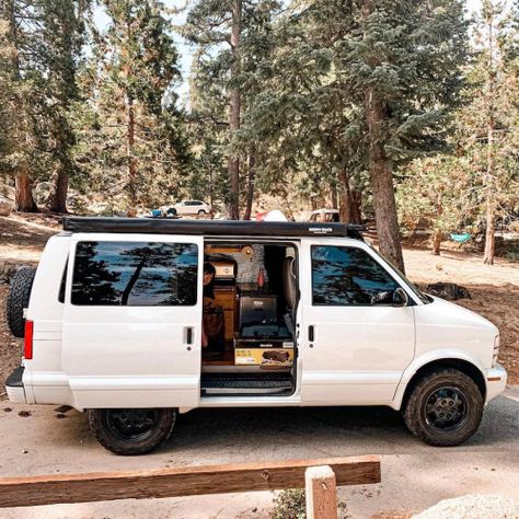 Chevy Astro Camper, Astro Van Conversion Interiors, Astro Van Camper Conversion, Chevy Astro Van Camper, Astrovan Conversions, Chevy G20 Conversion Van, Ford E350 Van Conversion, Van Life Aesthetic Interior, Chevy Astro Van Conversion