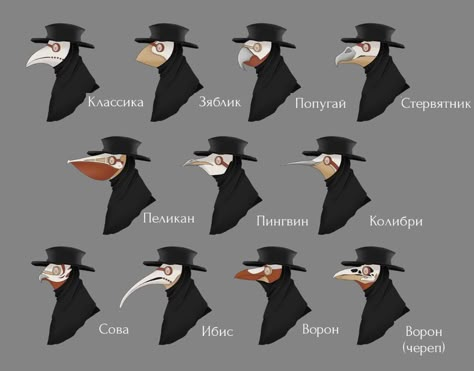 Plague Doctor Masks, Doctor Plague, Different Types Of Birds, Plague Mask, Plague Doctors, Plague Doctor Mask, Doctor Mask, Mask Drawing, Types Of Birds