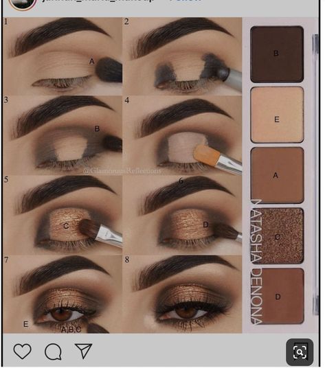 Makeup For Brown Eyes Step By Step, Eye Makeup For Dark Brown Eyes Tutorial, Brown Smokey Eye Makeup Step By Step, Rings Pictures, Smokey Eye Makeup Steps, Makeup 2024, Eyeshadow Tutorial For Beginners, Eyeshadow Step By Step, Natural Eye Makeup Tutorial