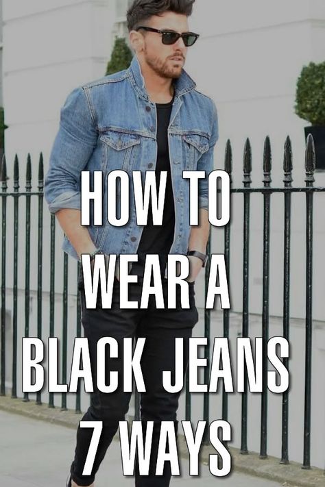 Black Jeans Mens Outfits, Black Jeans Outfit Mens Summer, Mens Black Jeans Outfit Casual, Black Shirt Outfit Men Casual Jeans, Black Jean Outfits Men, Black Denim Pants Outfit Men, Black Denim Jeans Outfit Men, Black Jeans Outfit Mens Casual, Men’s Black Jeans