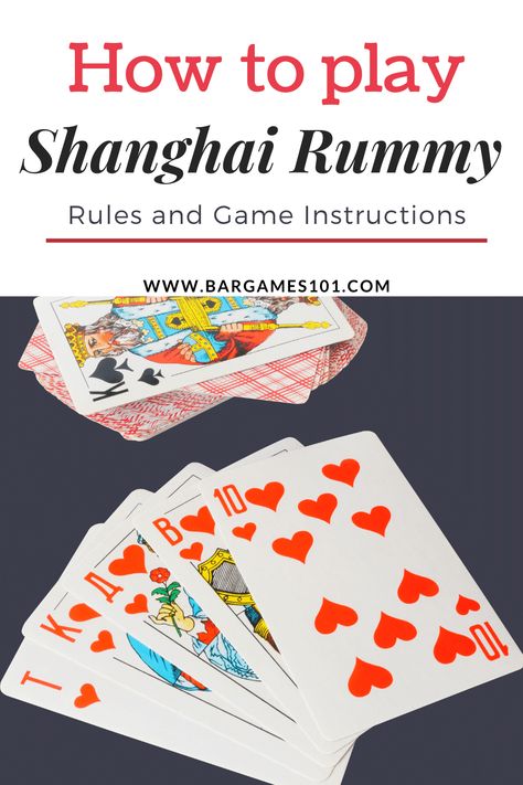 Shanghai is a rummy type game with specific entry melds for two to four players. It requires two decks of standard playing cards, including Jokers, and is suitable for ages 12 and up. Shanghai Rummy, Card Games For One, Rummy Rules, Card Games For Adults, Rummy Card Game, Games To Play With Kids, Rummy Game, Family Card Games, Busy Activities