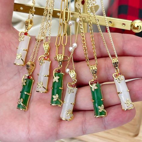 Natural Jade Pendant Charm Necklace With Gold Filled Chain | Etsy Baddie Jewelry, Jade Amulet, Jade Design, Jade Charm, Pink Jade, Expensive Jewelry Luxury, Amulet Necklace, Cuff Jewelry, Jade Necklace