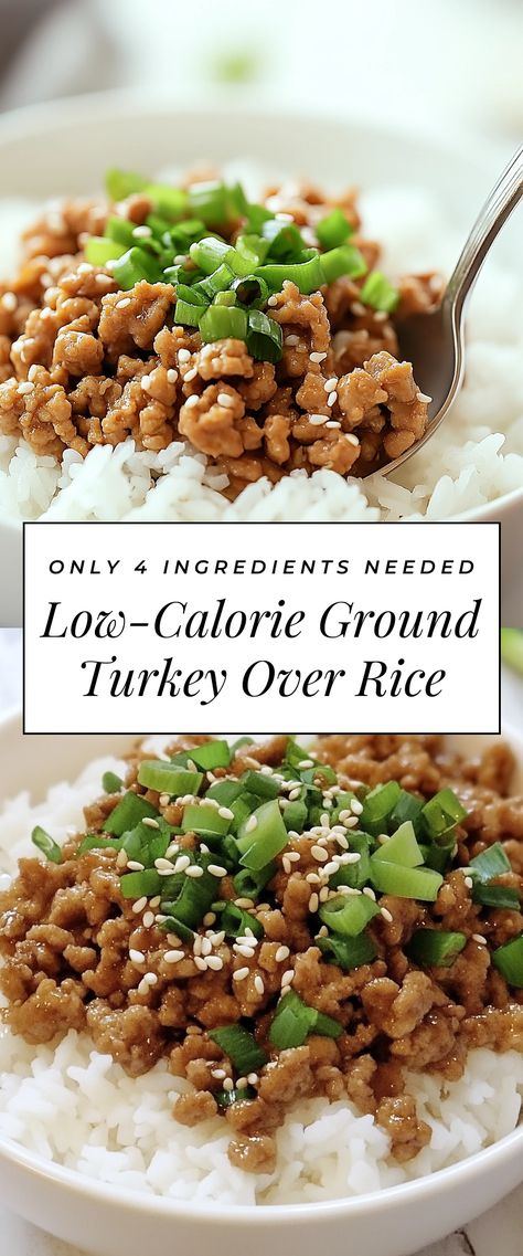 Image for Low-Calorie Ground Turkey Over Rice Meals With Ground Turkey And Rice, Easy Recipes For Ground Turkey, Sauteed Ground Turkey, Dinner Idea Ground Turkey, Ideas With Ground Turkey, Ground Turkey Recipes Bariatric, Ground Turkey Prep Meals, Ground Turkey Dishes For Dinner, Ground Turkey And Coleslaw Recipes