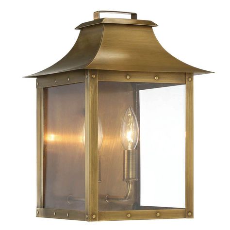 Acclaim Lighting Manchester Collection 2-Light Aged Brass Outdoor Wall Lantern Acclaim Lighting, Copper Patina, Outdoor Wall Lantern, Outdoor Light, Wall Lantern, Aged Brass, Outdoor Wall, Wall Light, Manchester