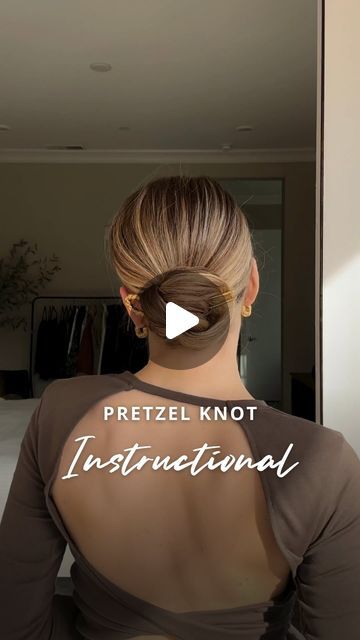 Nichole Ciotti on Instagram: "Breaking down how to create my hair pin pretzel knot 🥨

#hair #hairtutorial #updo #hairstyles" Updo Ideas, Hair Braiding Tool, Classic Wedding Hair, Low Chignon, Knot Hair, Big Box Braids Hairstyles, Medium Layered Haircuts, Beach Hairstyles For Long Hair, Beautiful Braided Hair