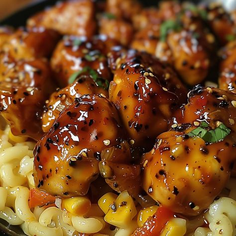 Sweet and Spicy Honey Pepper Chicken Honey Pepper Chicken Sauce, Hot Pepper Chicken Recipes, Spicy Honey Pepper Chicken, Sweet N Spicy Chicken, Sweet Spicy Honey Pepper Chicken, Sweet And Spicy Honey Chicken, Chicken Breast One Pot Meals, Sweet And Spicy Honey Pepper Chicken, Fun Chicken Recipes