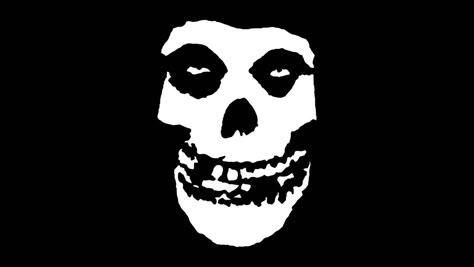 Logo of a band called misfits. Its a kind of unique looking white skull on a black background. Misfits Logo Skull, Misfits Skull Tattoo, Misfits Band Logo, Punk Bands Logos, Misfits Tattoo, Misfits Logo, Misfits Skull, Back In 1995, Misfits Band