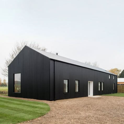 Tinker’s Barn & Poacher’s Barn | Nest Development Barn Conversions, Contemporary Barn, Shed Home, Barn Houses, Shed House, Timber Buildings, Black Barn, Modern Barn House, Self Build