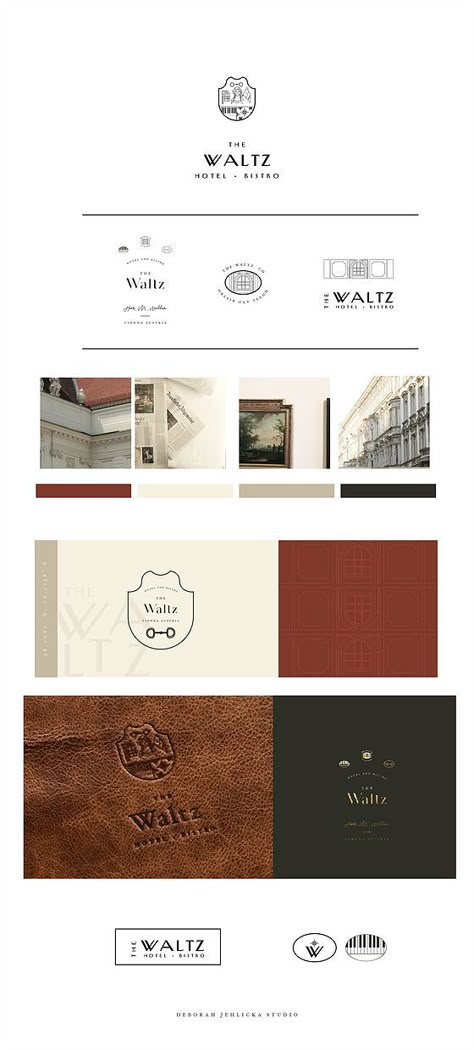 Boutique Hotel Branding, Coffee Brand Design, Masculine Color Palette, Brand Board Inspiration, Vienna Coffee, Luxury Graphic Design, Coffee Logo Design, Logo Packaging Design, Branding Luxury