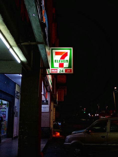 Kuala Lumpur, 7-Eleven Street Photography. Night Photography of 7 eleven sign 711 Aesthetic Night, 7 Eleven Aesthetic Night, Seven Eleven Aesthetic Night, 7/11 Night, 7 Eleven Wallpaper, 7-11 7 Eleven, 7 Eleven Photoshoot, 7/11 Store 7 Eleven, 7 11 Aesthetic Night