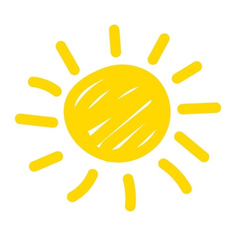 Sun Doodle Art, Summer Vector Illustrations, Cute Sun Drawing, Sun Drawing Design, Sun Illustration Art, Summer Illustration Design, Sunshine Drawing, Label Minuman, Doodle Sun